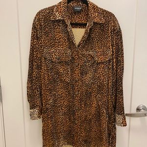The Kooples Leopard Button Down